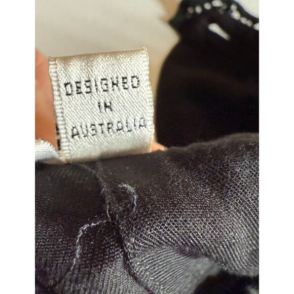 Three of Something Blouse Womens XL Black Lace Long Sleeve Business Casual - Picture 12 of 13